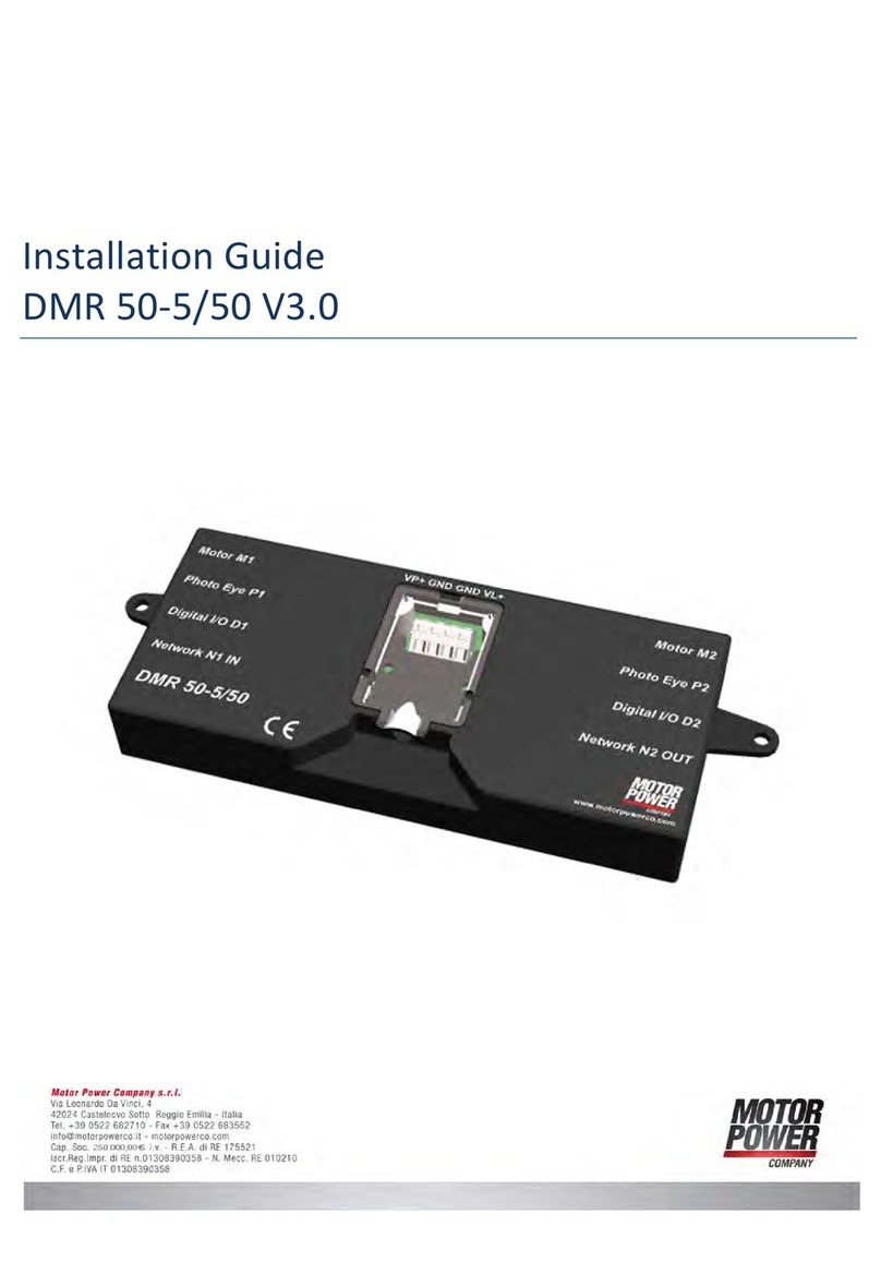 Motor Power Company DMR 50-5/50 V3.0 installation guide