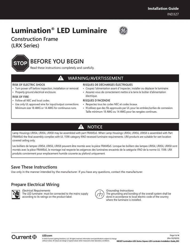 GE Lumination LRX Series User manual