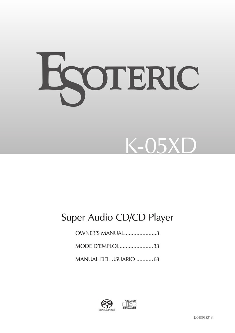 Esoteric K-05XD User manual