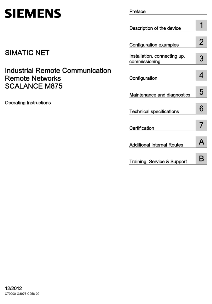 Siemens SIMATIC NET SCALANCE M875 User manual
