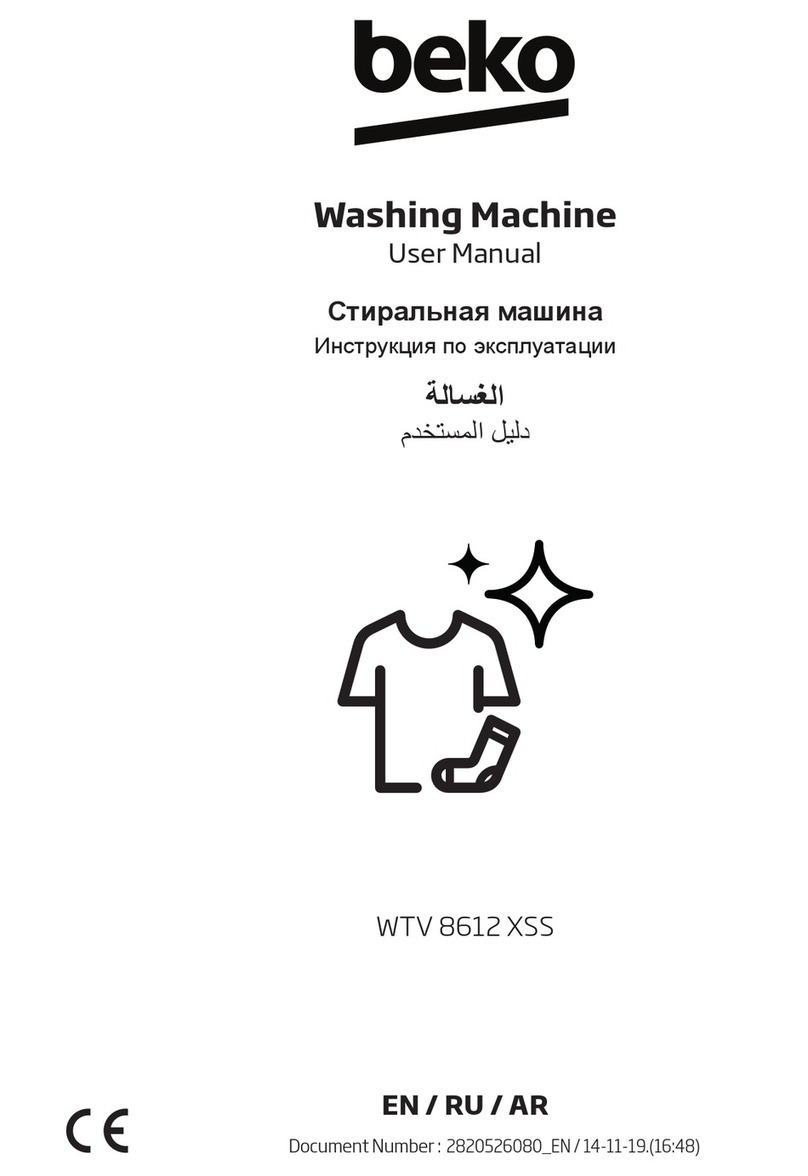 Beko WTV 8612 XSS user manual
