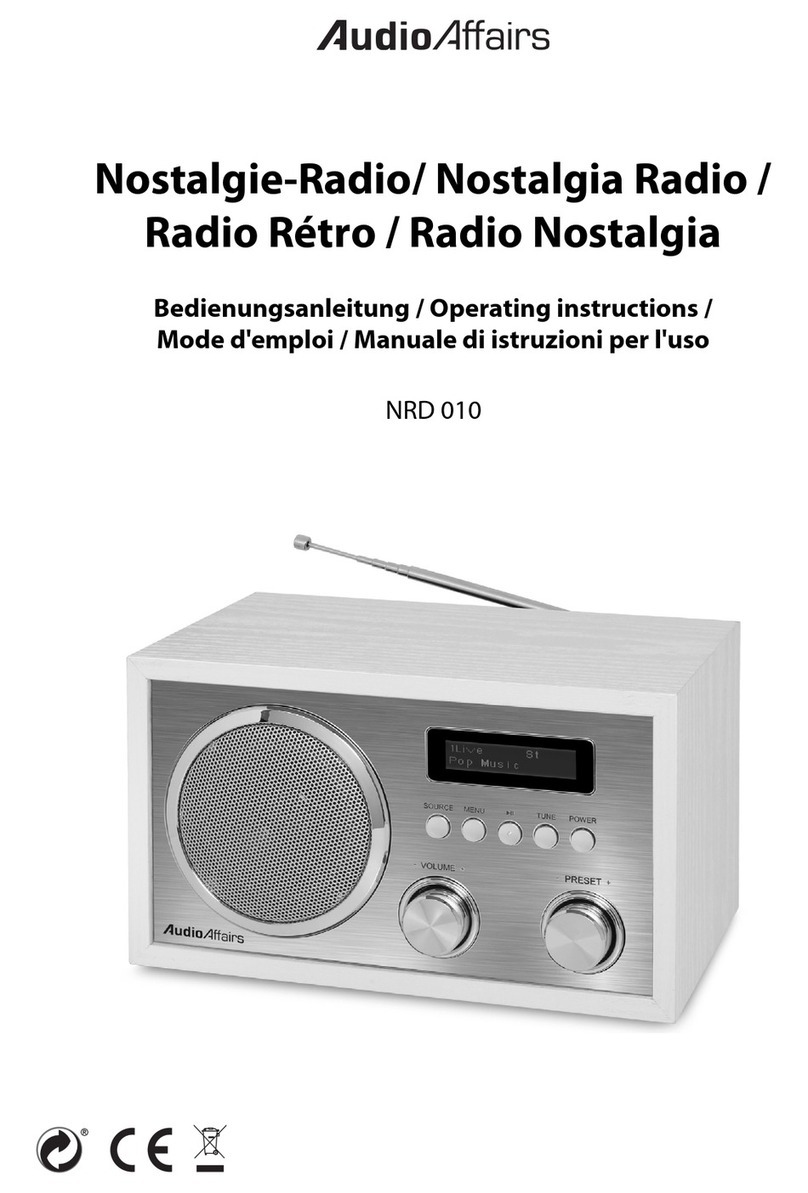 AudioAffairs NRD 010 operating instructions