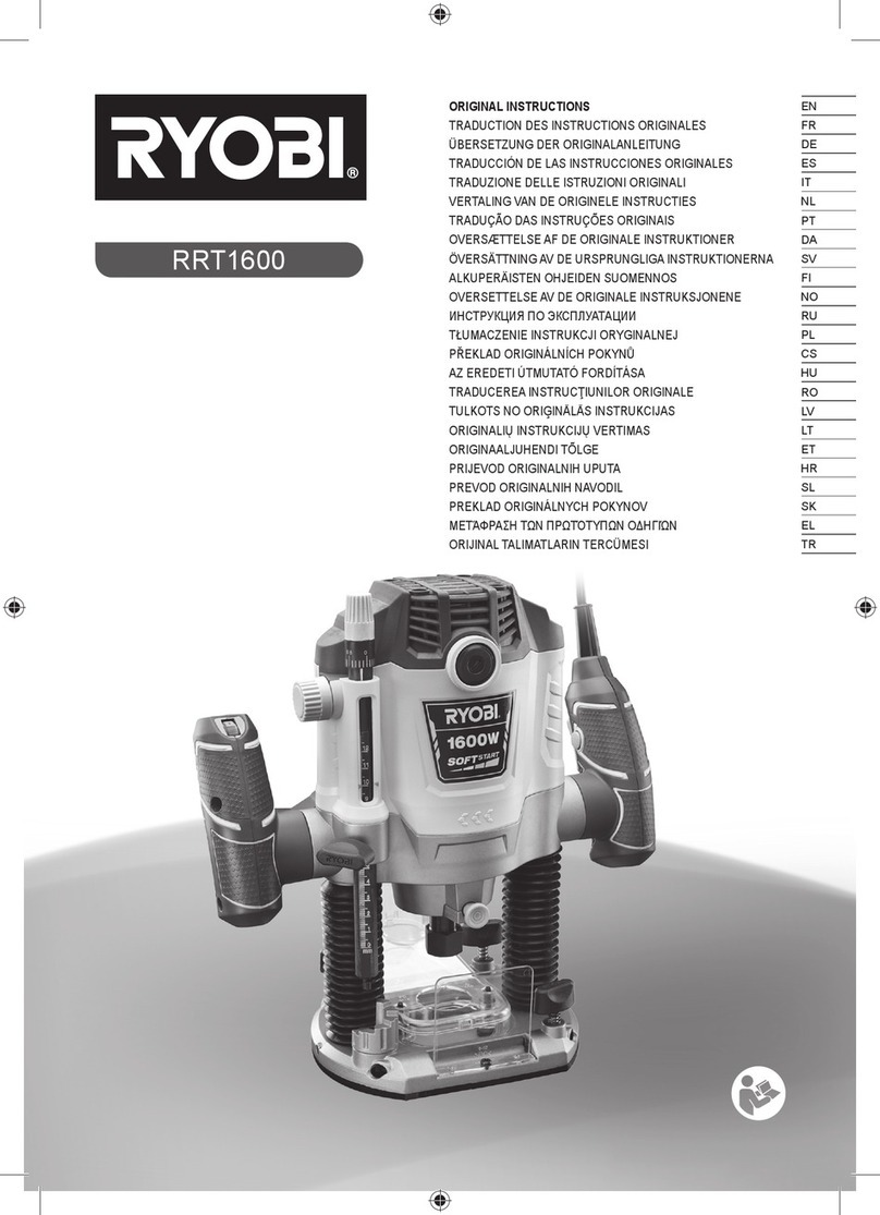 Ryobi RRT1600 User manual