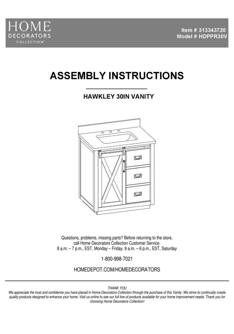 Home Decorators Collection HAWKLEY HDPPR30V User manual Home Decorators Collection HAWKLEY HDPPR30V User manual