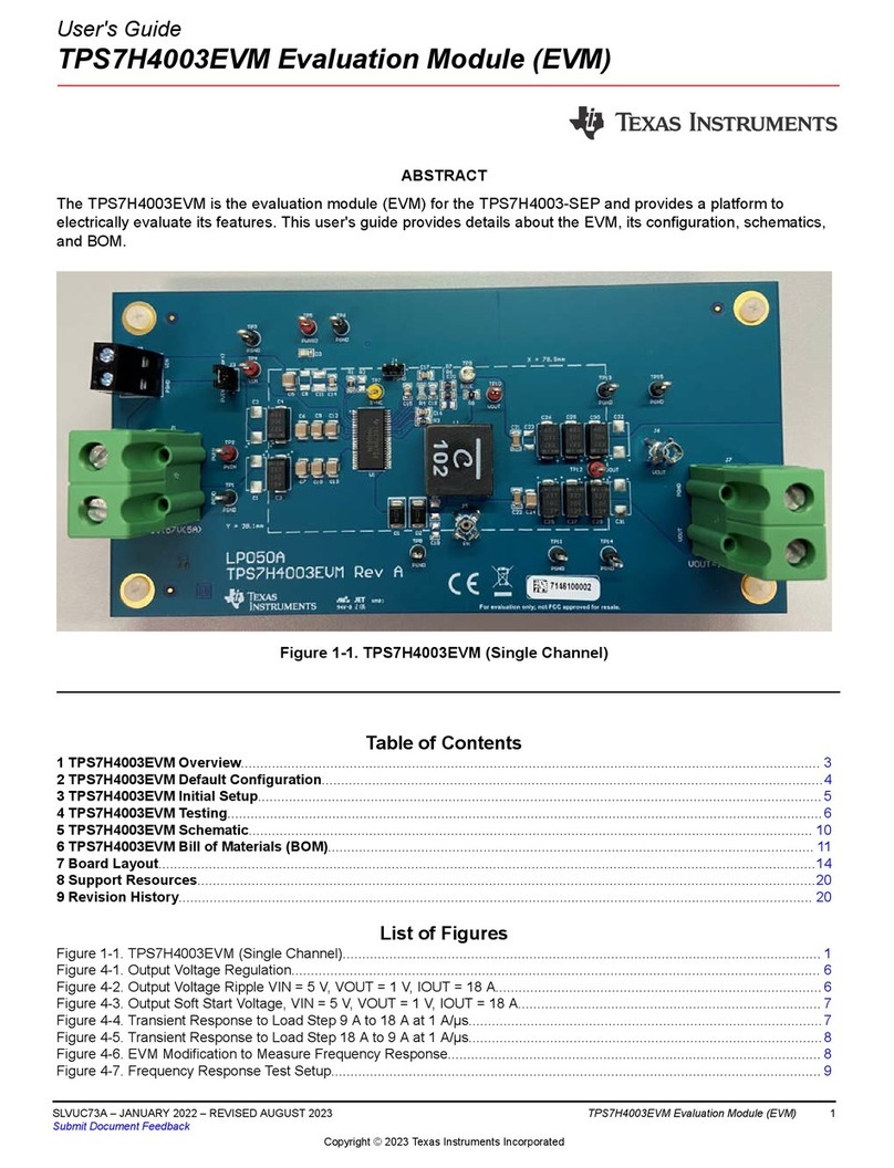 Texas Instruments TPS7H4003EVM User manual