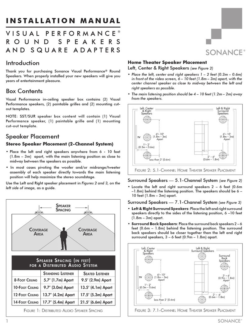 Sonance VP80R installation manual