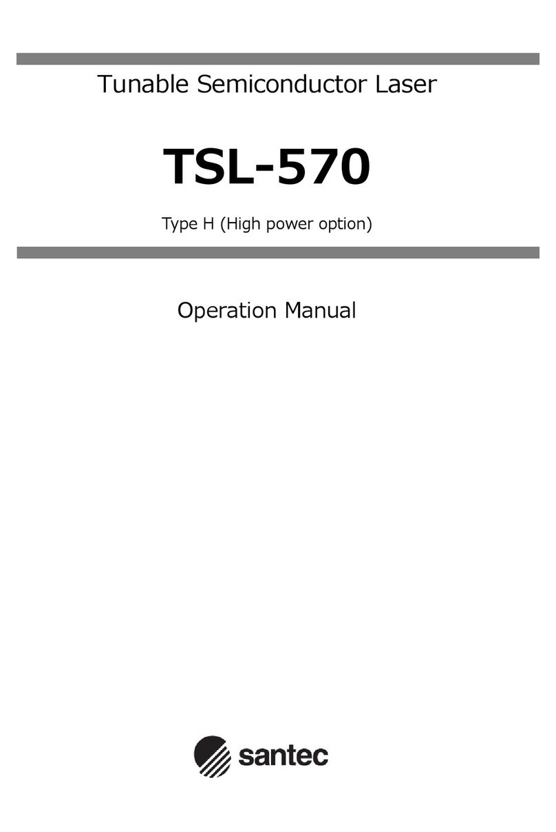 Santec TSL-570 Operation manual