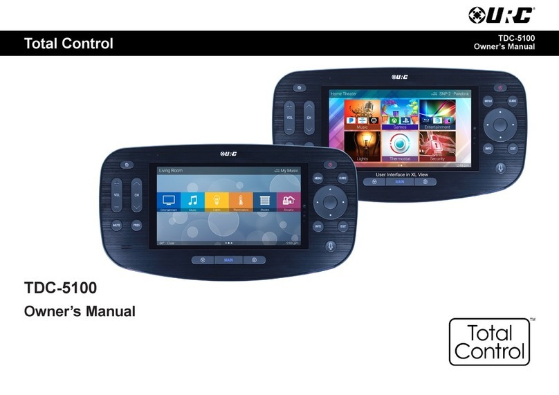 URC Total Control TDC-5100 User manual