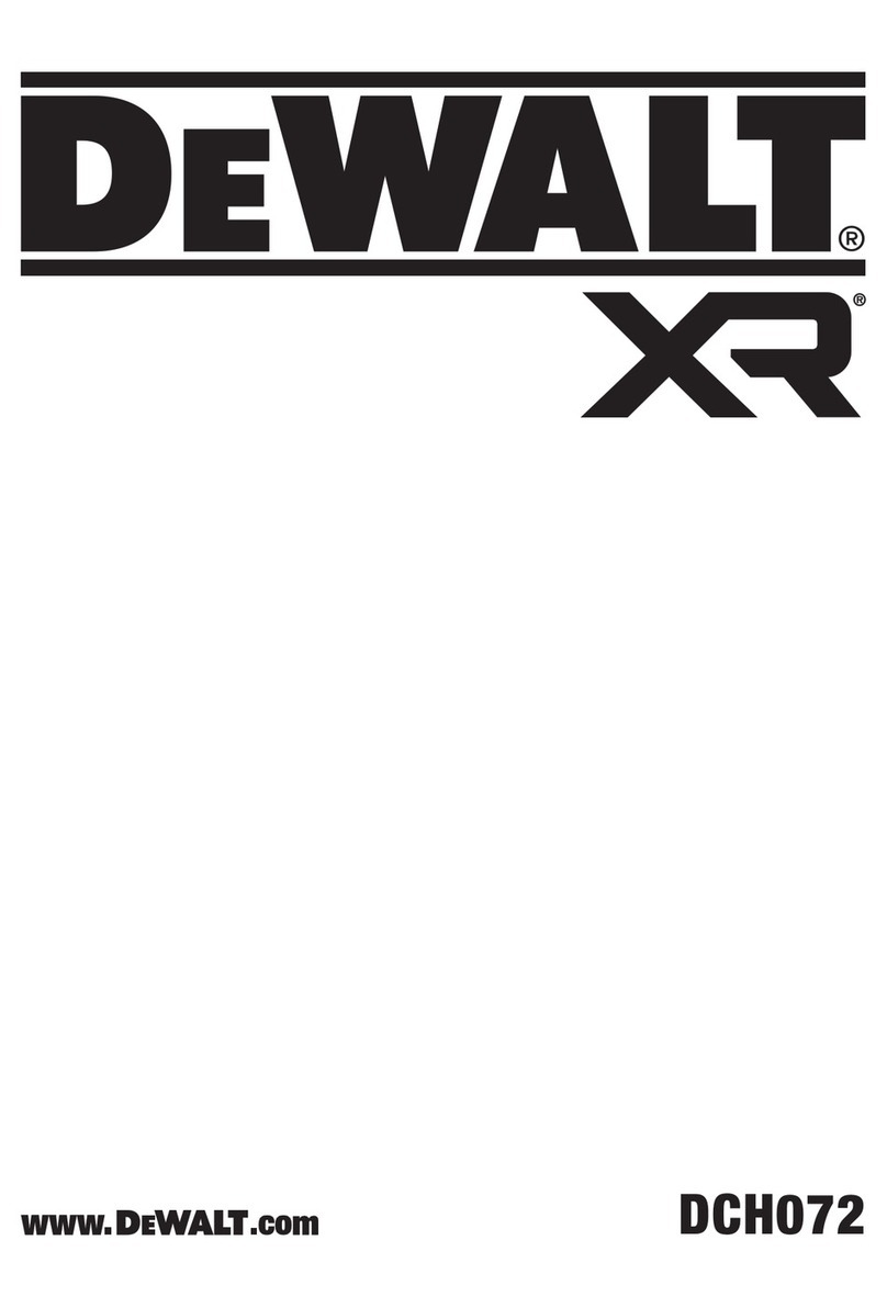 DeWalt XR DCH072N-XJ User manual