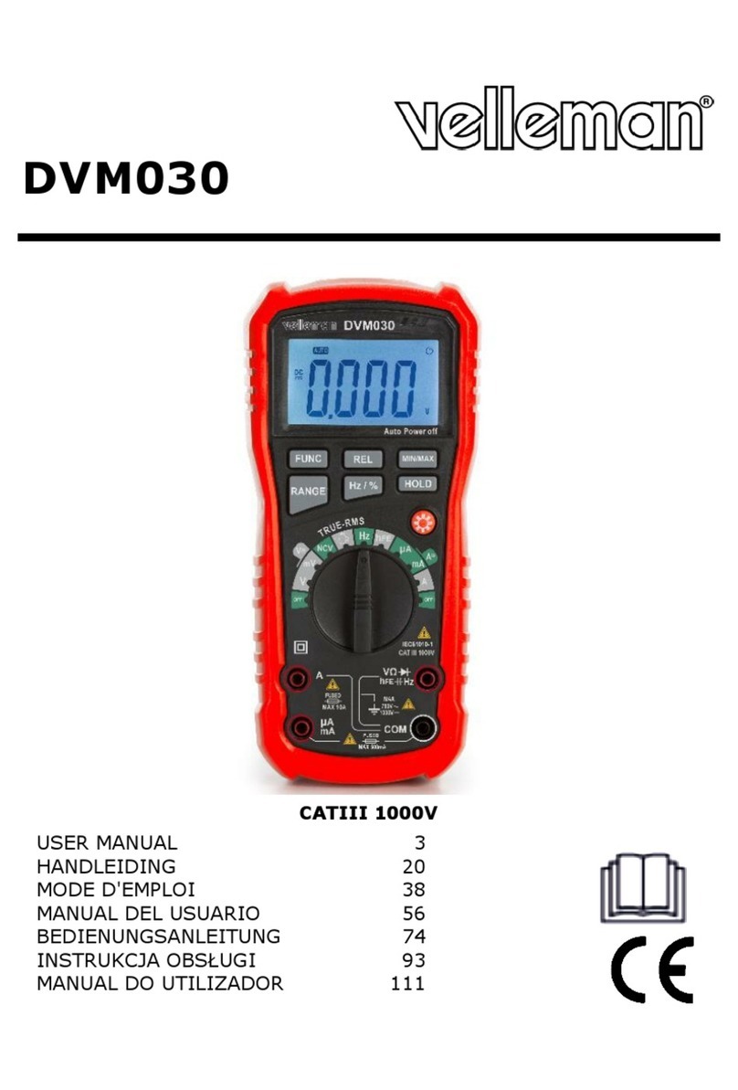 Velleman DVM030 User manual