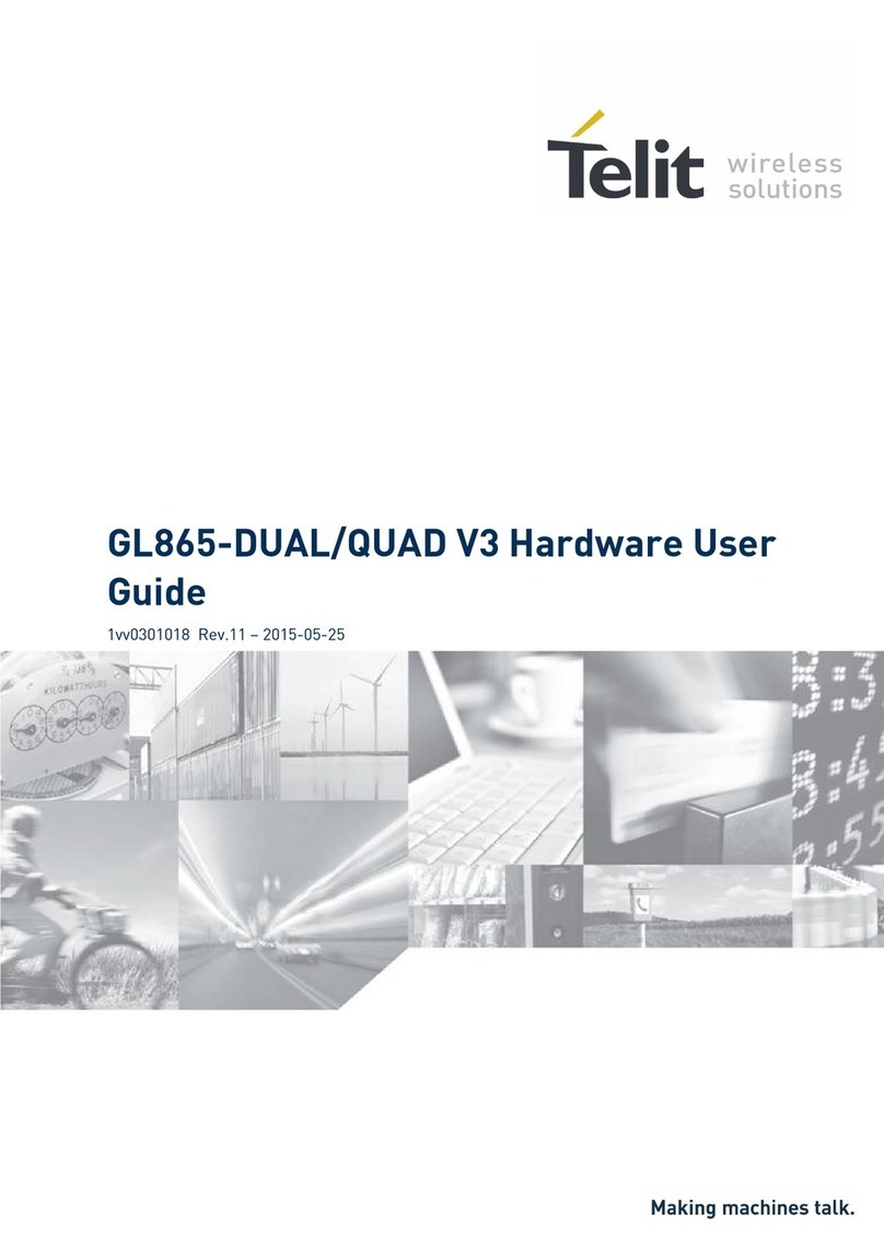 Telit Wireless Solutions GL865-DUAL V3 Hardware user's guide