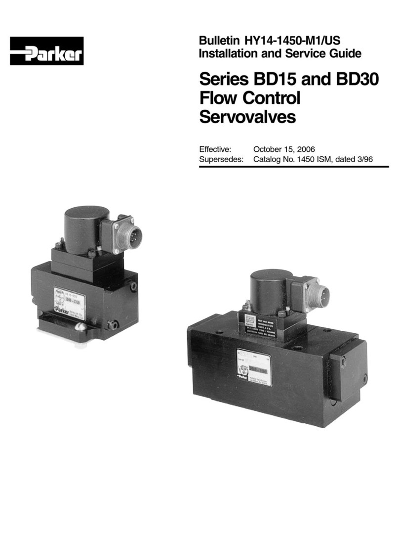 Parker BD15 Series Installation and service guide