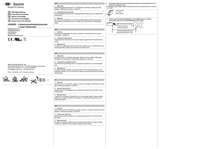 Baumer GIM500R Assembly instructions