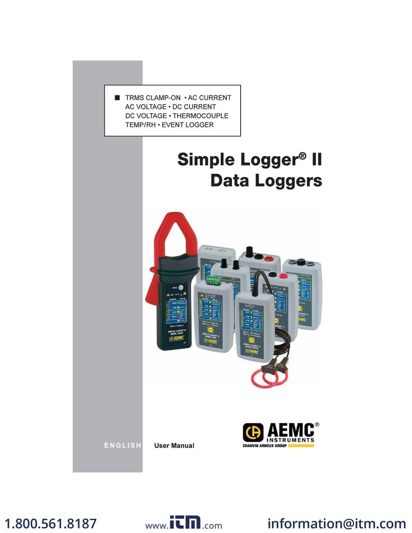 AEMC Simple Logger II User manual