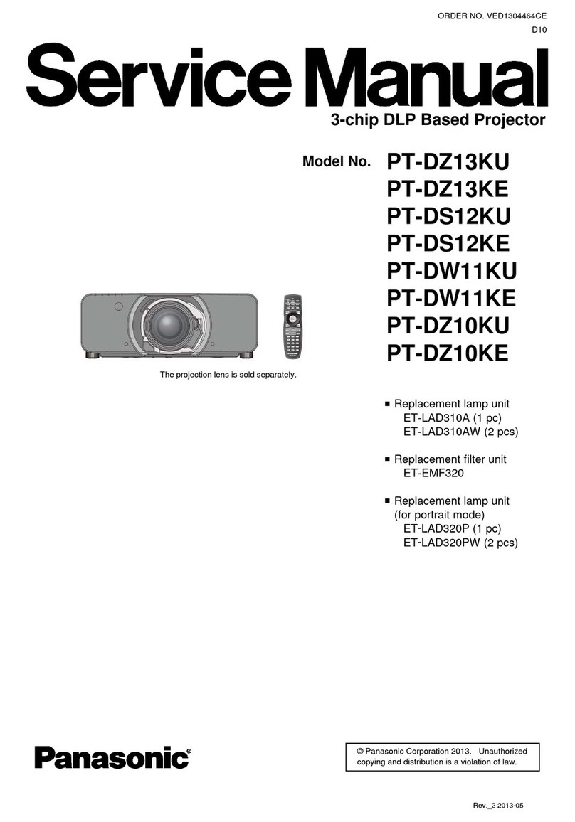 Panasonic PT-DZ13KU User manual