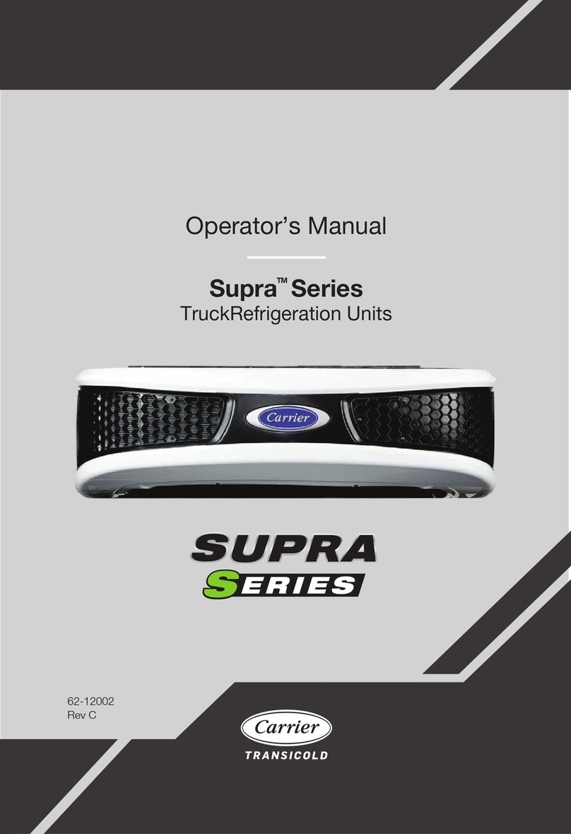 Carrier Supra Series Operator's manual