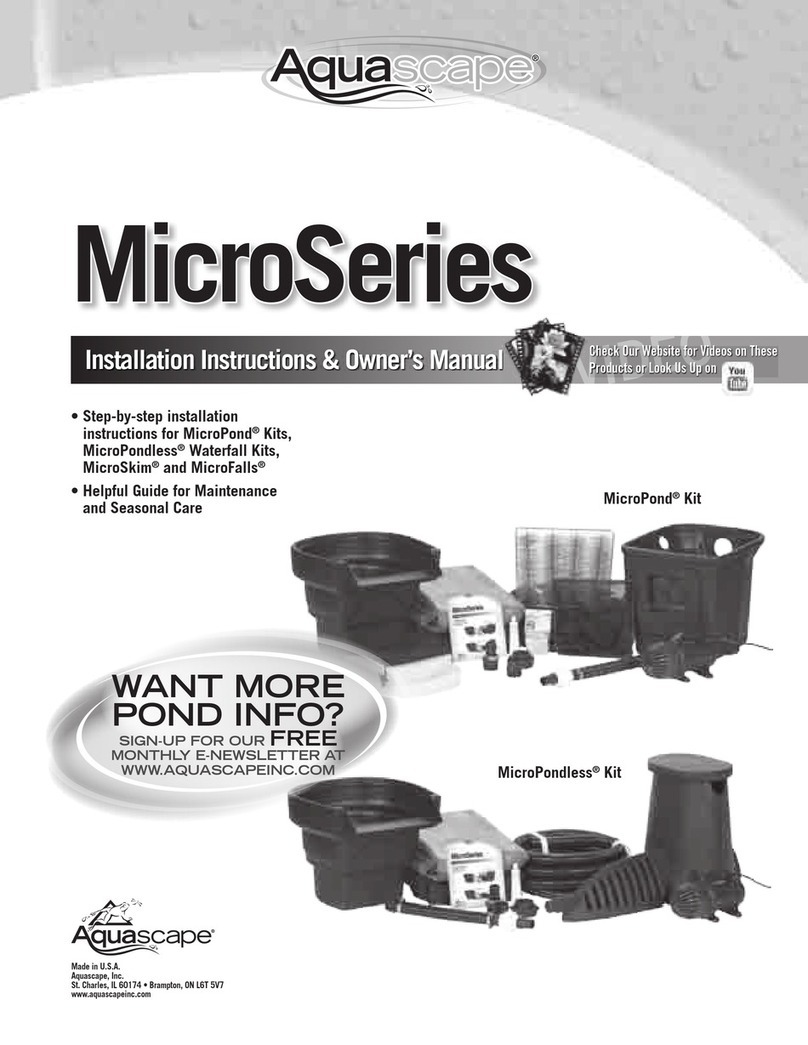 AquaScape Micro Series Installation instructions & owner's manual