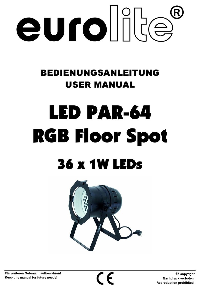 EuroLite LED PAR-64 RGB Floor Spot 36 x 1W LEDs user manual EuroLite LED PAR-64 RGB Floor Spot 36 x 1W LEDs user manual