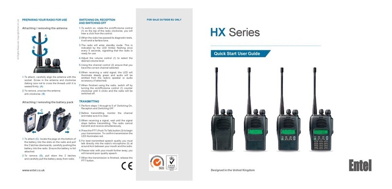 Entel HX422 Quick start user guide