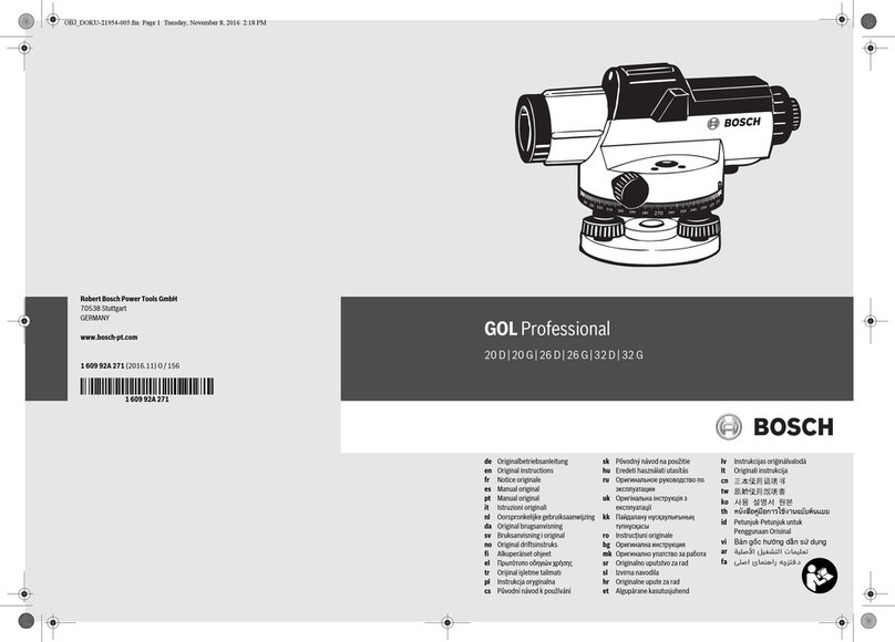 Bosch GOL 26 D Professional Original instructions