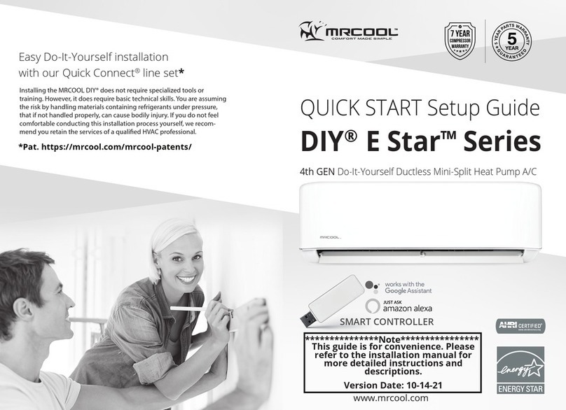 MrCool DIY E Star Series User manual