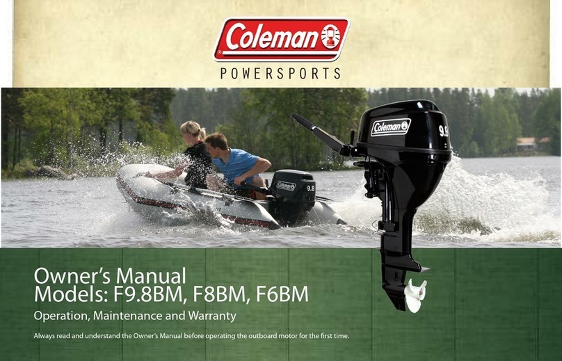Coleman F9.8BM owner's manual