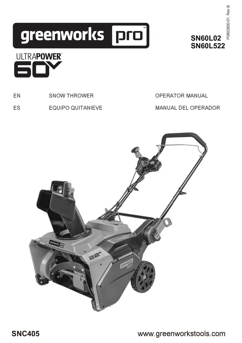 GreenWorks SN60L02 Operator's manual