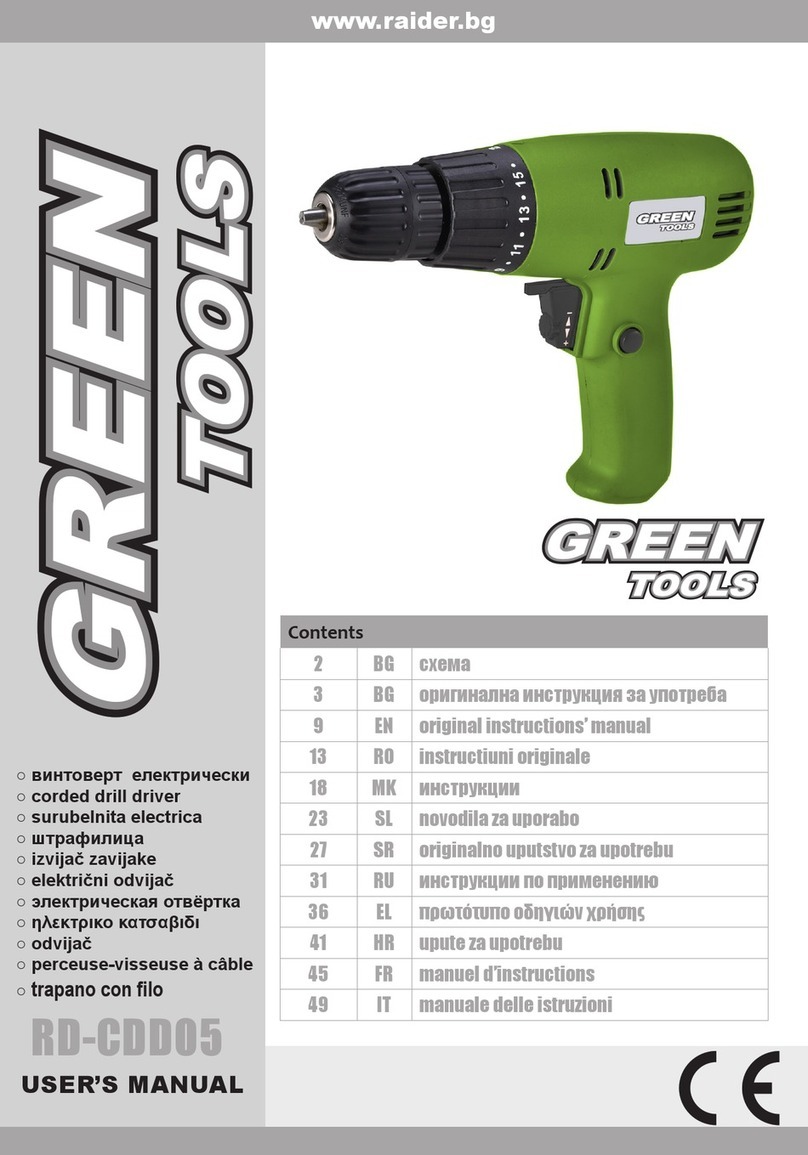 Raider Green Tools RD-CDD05 User manual