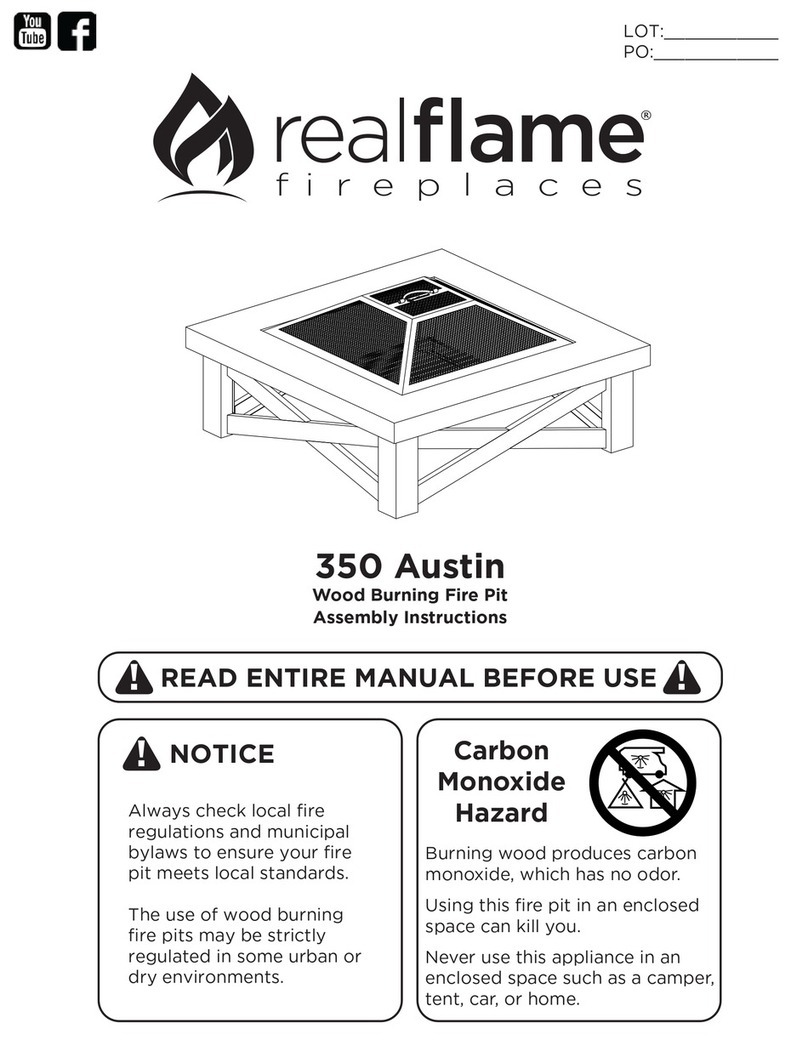 RealFlame Austin 350 Assembly instructions