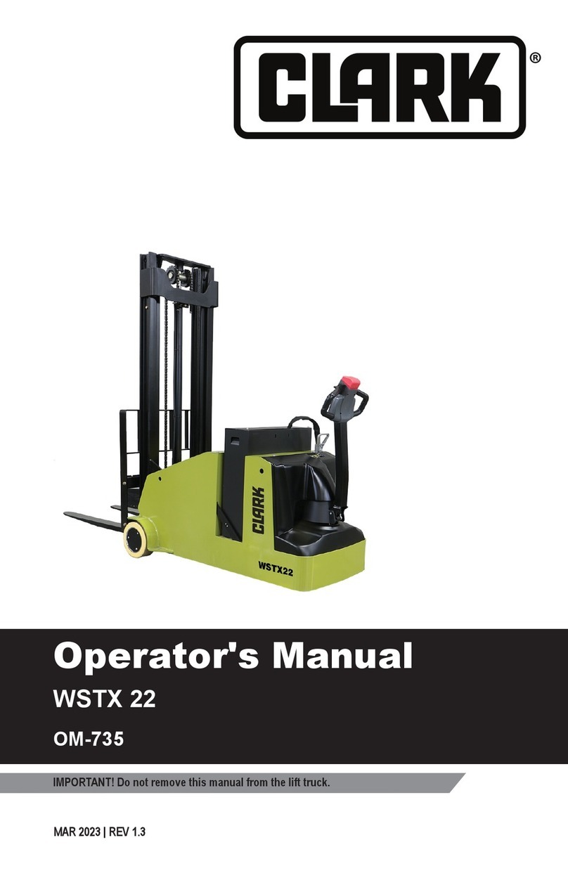 Clark WSTX 22 Operator's manual