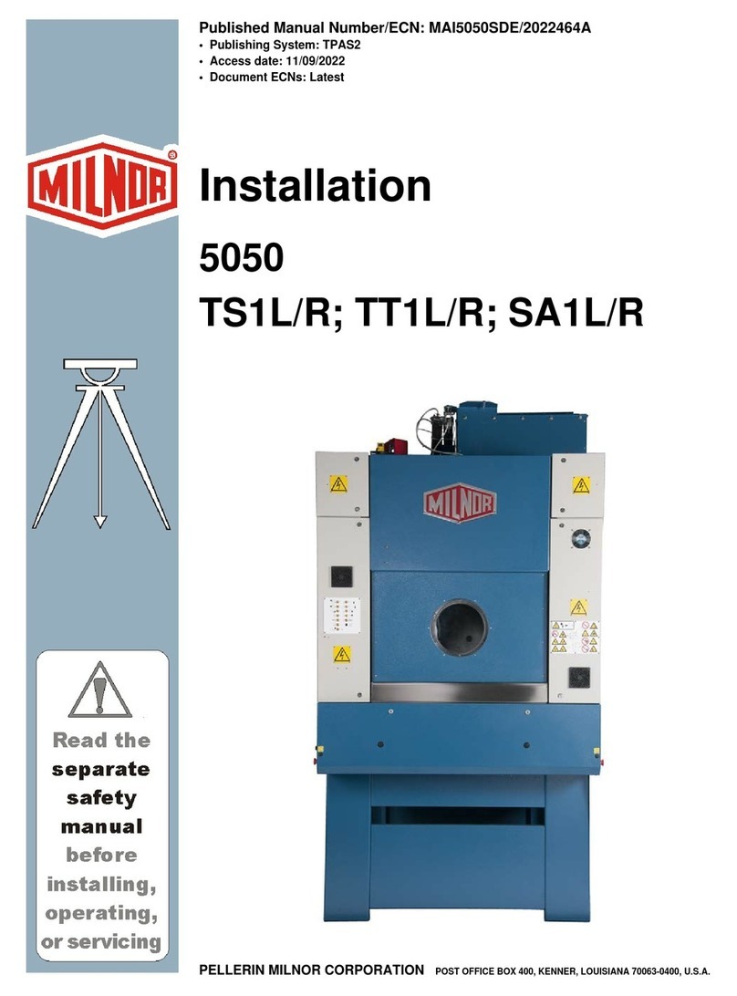 Milnor 5050 TS1L Installation