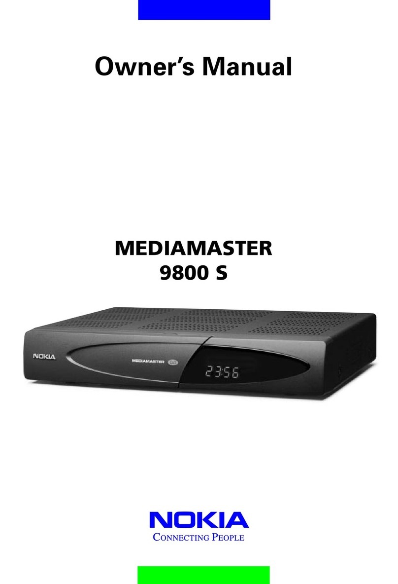 Nokia MEDIAMASTER 9800 S owner's manual