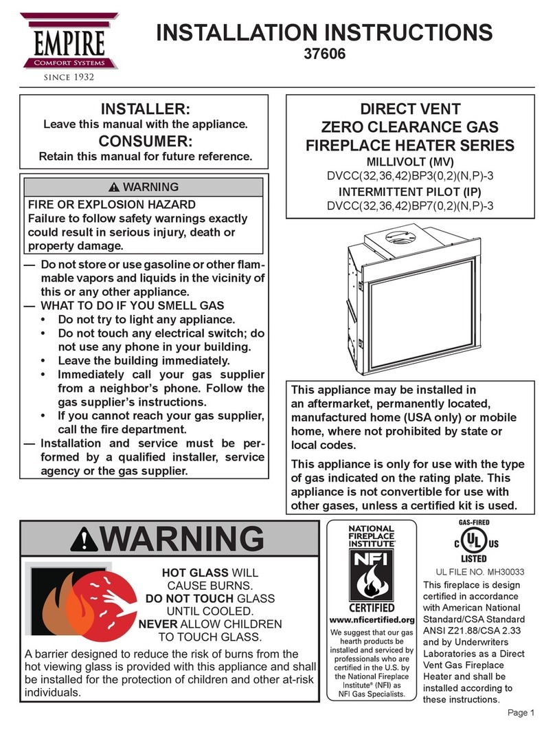 Empire Comfort Systems DVCC32BP30N-3 installation instructions