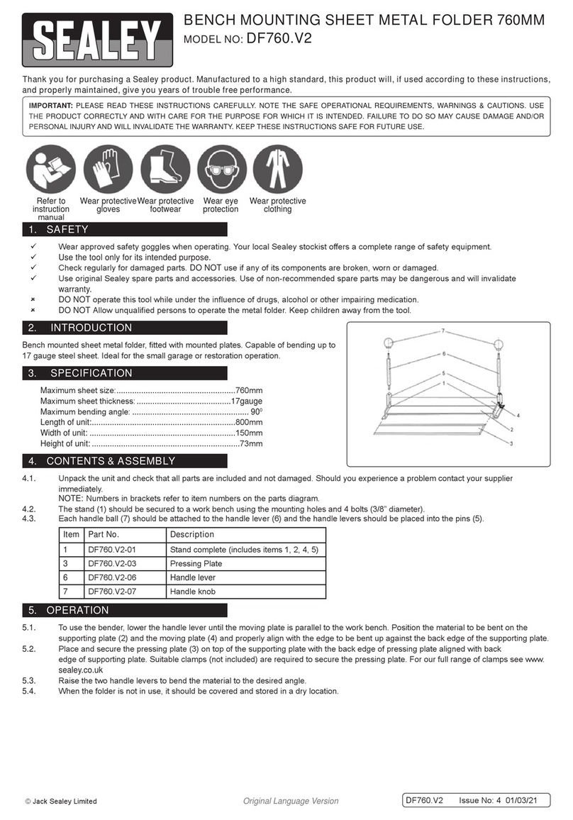 Sealey DF760.V2 User manual