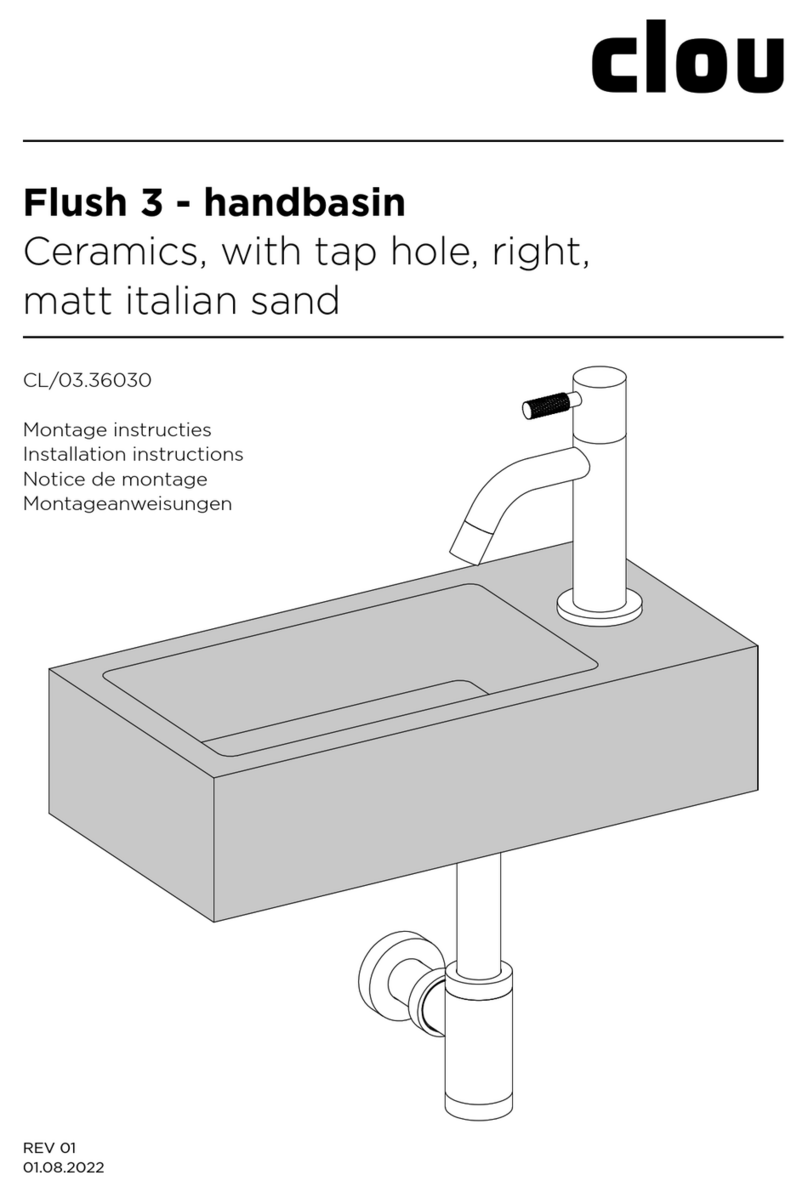 Clou Flush 3 CL/03.36030 installation instructions Clou Flush 3 CL/03.36030 installation instructions