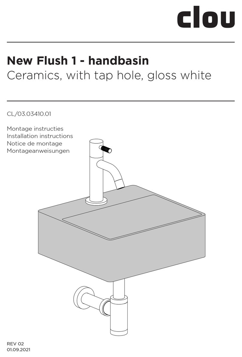 Clou New Flush 1 CL/03.03410.01 User manual