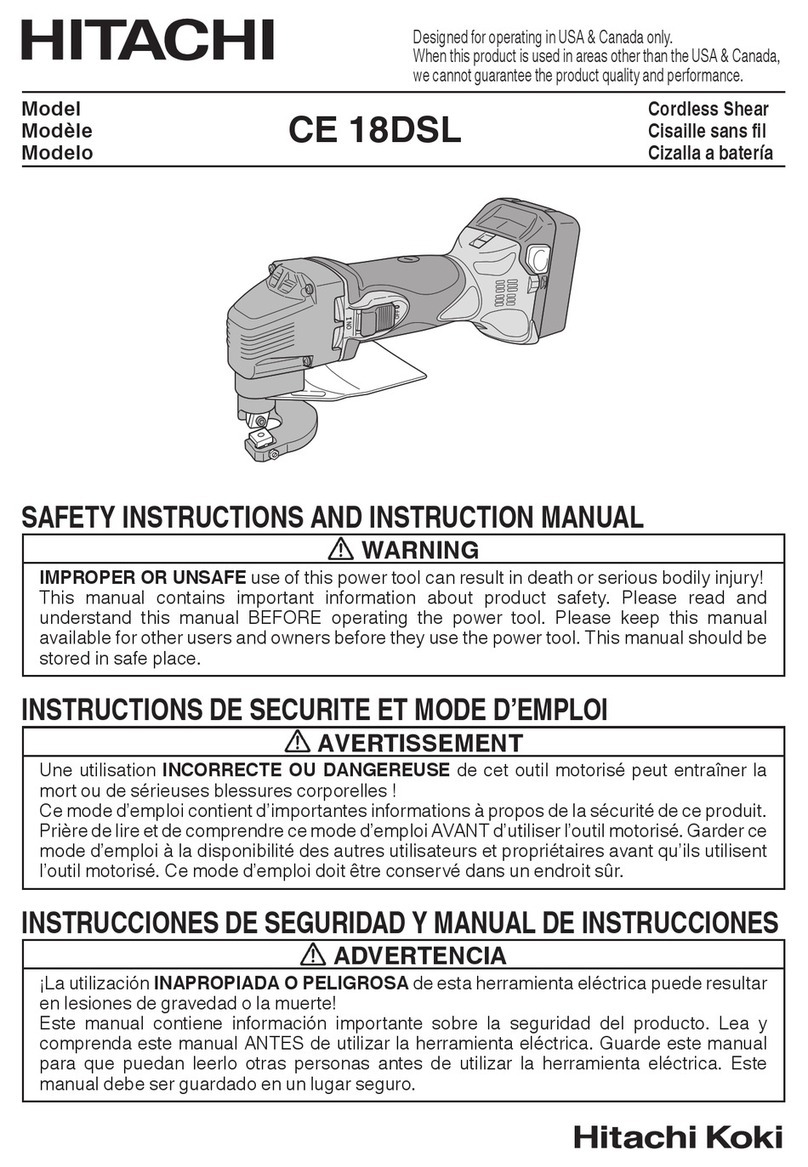 Hitachi CE18DSLP4 Safety instructions and instruction manual