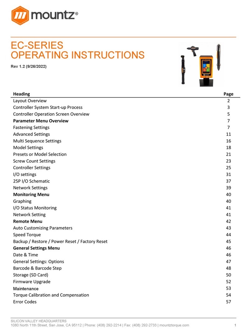 Mountz ECD-5000U operating instructions