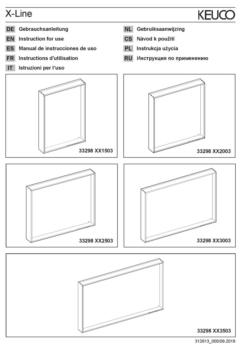 KEUCO X-Line 33298 1503 Series Instructions for use KEUCO X-Line 33298 1503 Series Instructions for use