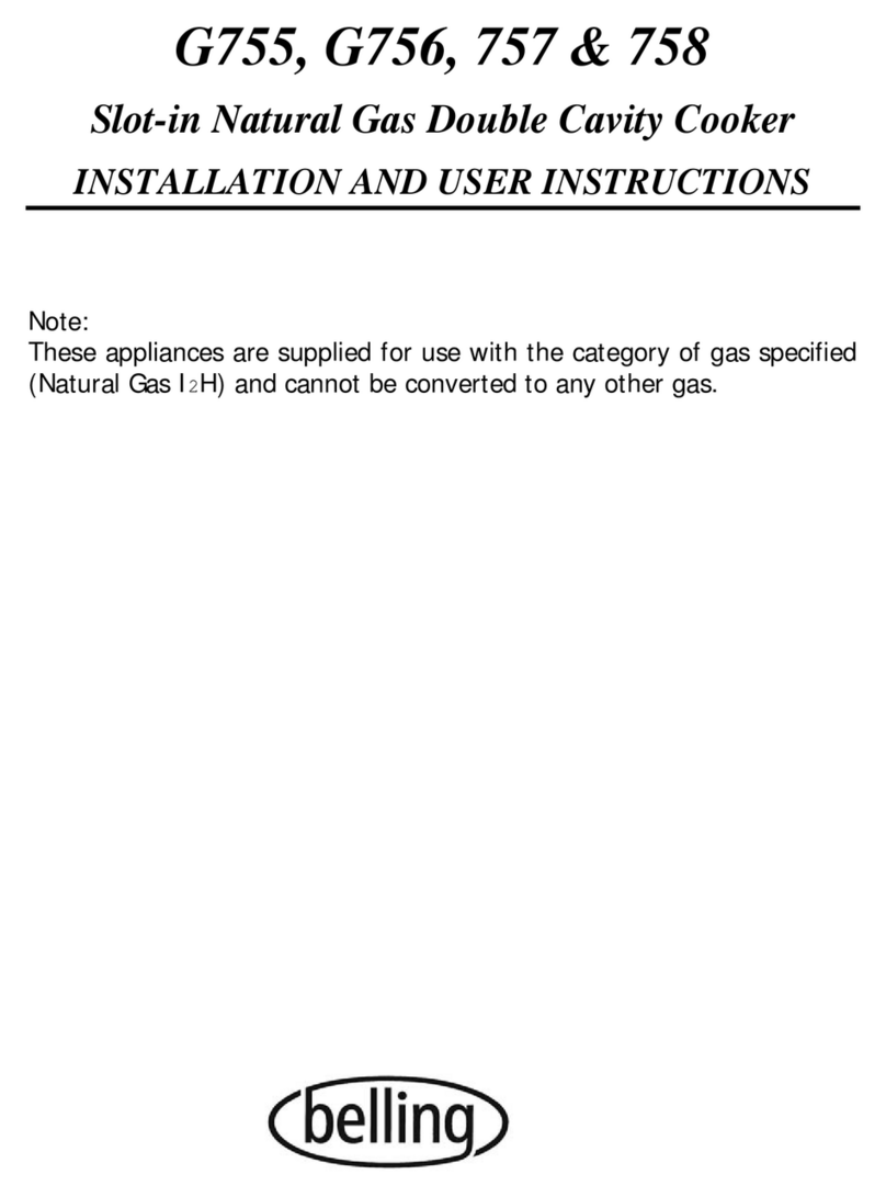 Belling G755 Guide