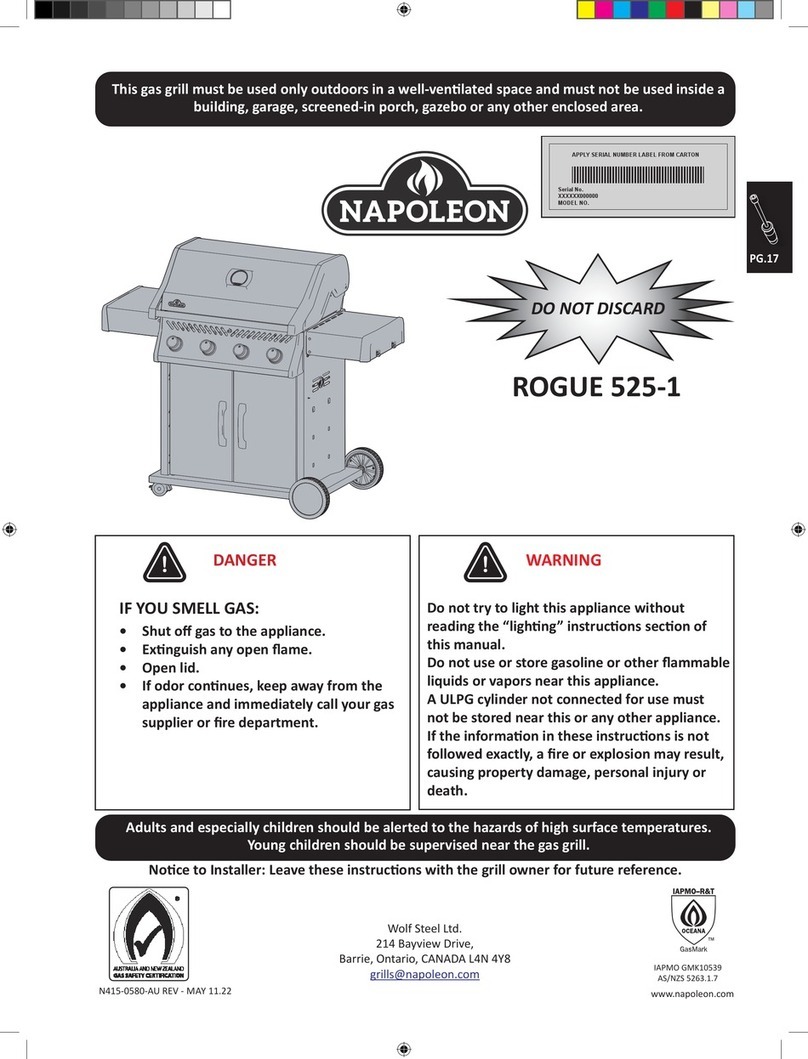 Napoleon ROGUE 525-1 User manual