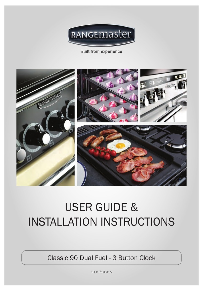 Range Master Classic 90 Dual Fuel - 3 Button Clock Instruction Manual