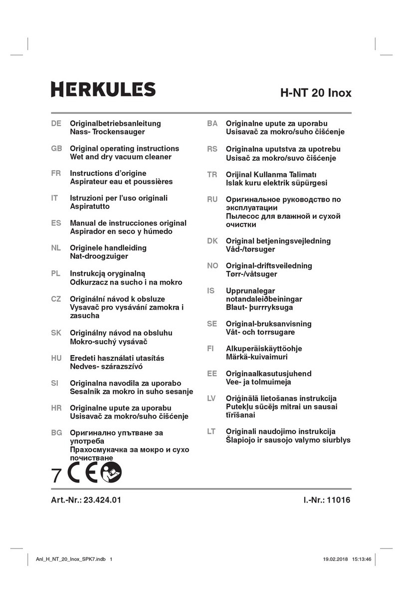 HERKULES H-NT 20 Inox Original operating instructions