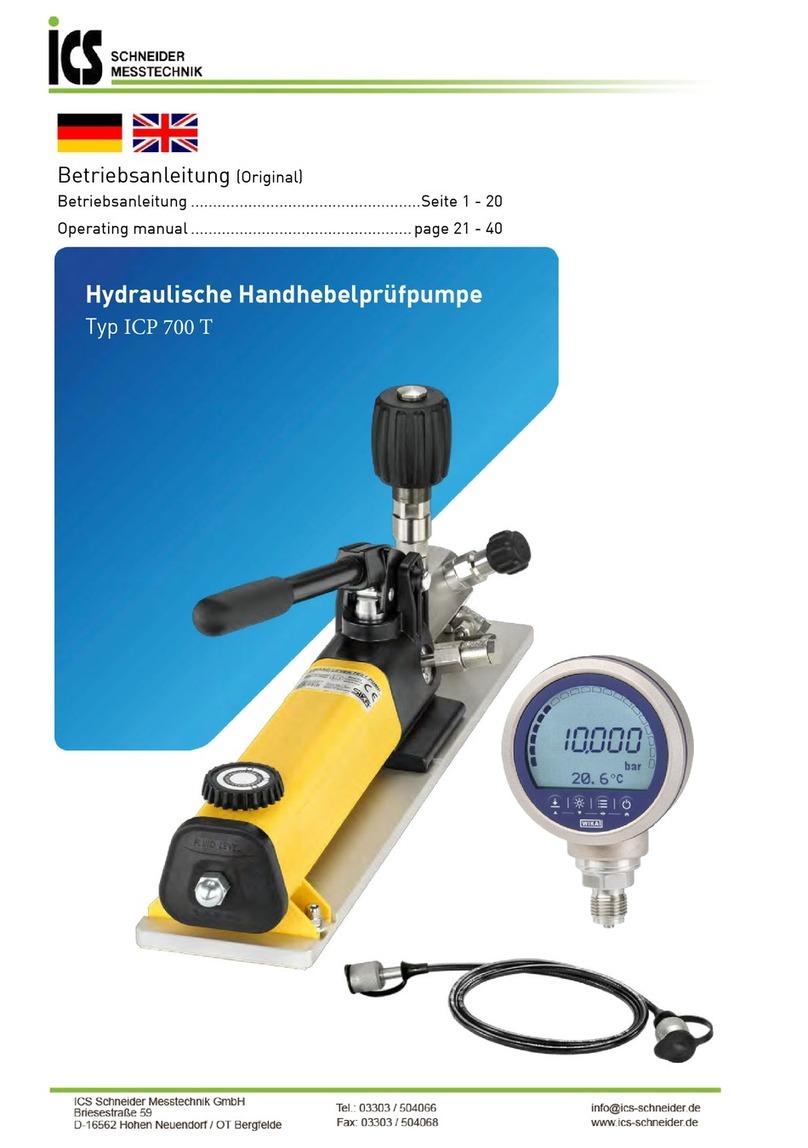 ICS Schneider Messtechnik ICP 700 T operating manual