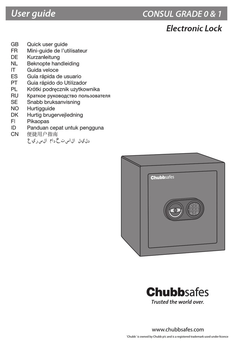Chubbsafes CONSUL GRADE 0 User manual