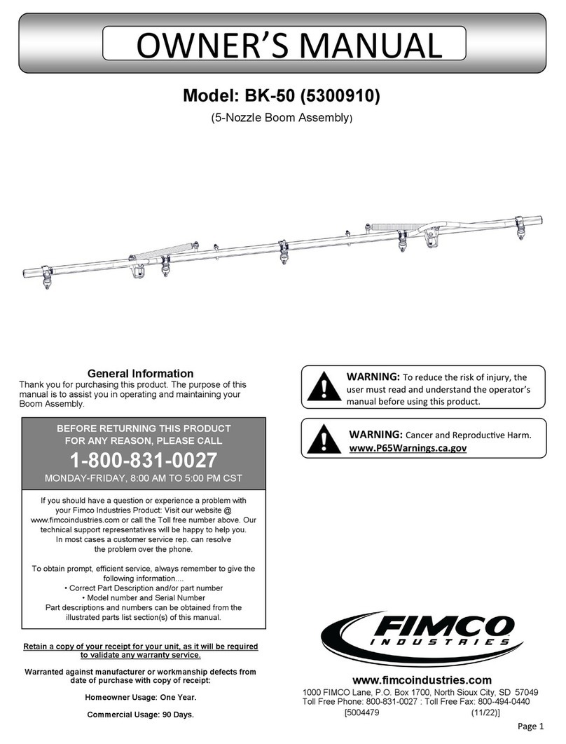 Fimco BK-50 owner's manual