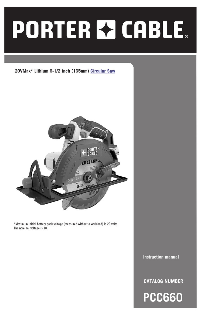 Porter-Cable PCC660 instruction manual