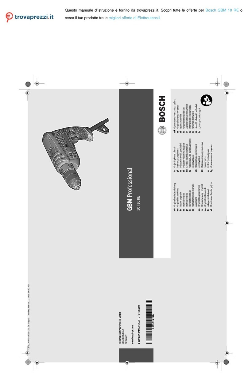 Bosch GBM Professional 10 RE User manual