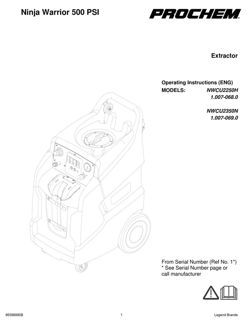 Prochem Ninja Warrior 500 PSI User manual
