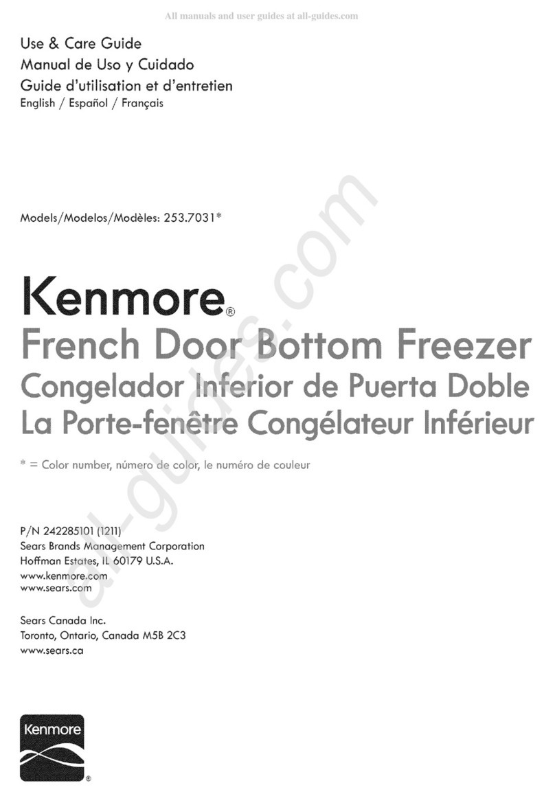 Sears Kenmore 253.7031 Series Use & care guide